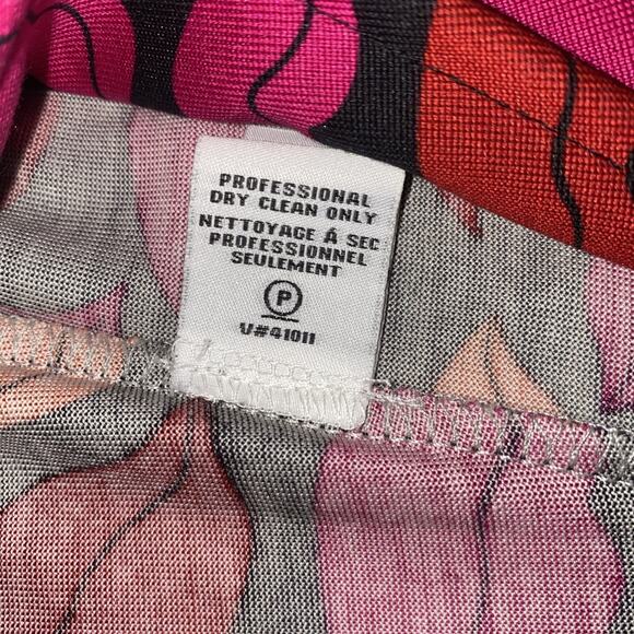 Diane Von Furstenberg Julian Two 100% Silk Wrap Dress Black W/lips Size 6 - Picture 6 of 11